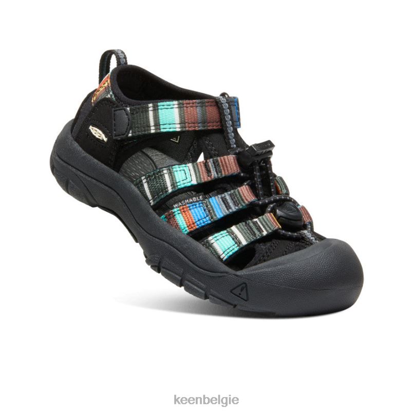 kleine kinderen nieuwpoort h2 raa zwart KEEN schoenen DPX8V736