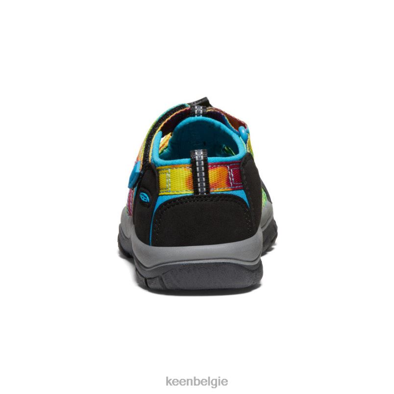 kleine kinderen nieuwpoort h2 regenboog tie-dye KEEN schoenen DPX8V731