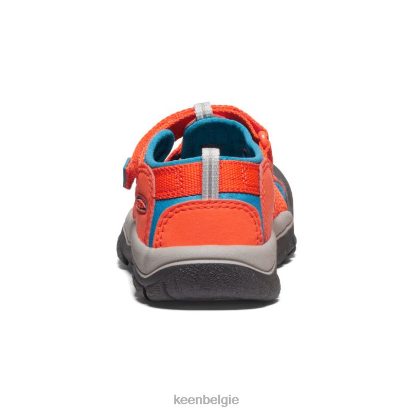 kleine kinderen nieuwpoort h2 veiligheidsoranje/fjordblauw KEEN schoenen DPX8V738