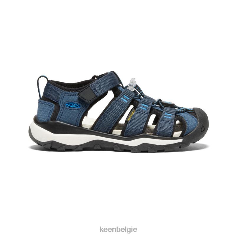kleine kinderen nieuwpoort neo h2 blauwe nachten/briljant blauw KEEN schoenen DPX8V838