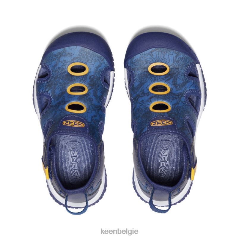 kleine kinderen pijlstaartrog sandaal heldere kobalt/blauwe diepten KEEN schoenen DPX8V865