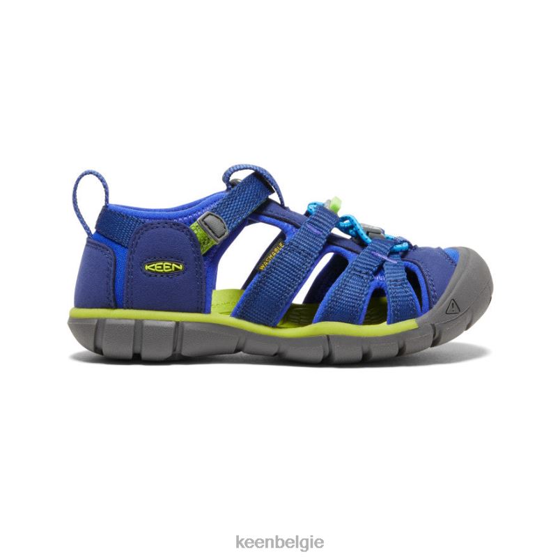 kleine kinderen zeekamp ii cnx blauwe diepten/chartreuse KEEN schoenen DPX8V846