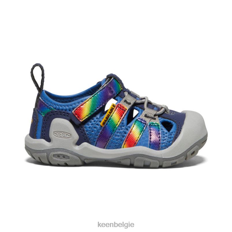 peuters knots kreek heldere kobalt/regenboog tie-dye KEEN schoenen DPX8V808