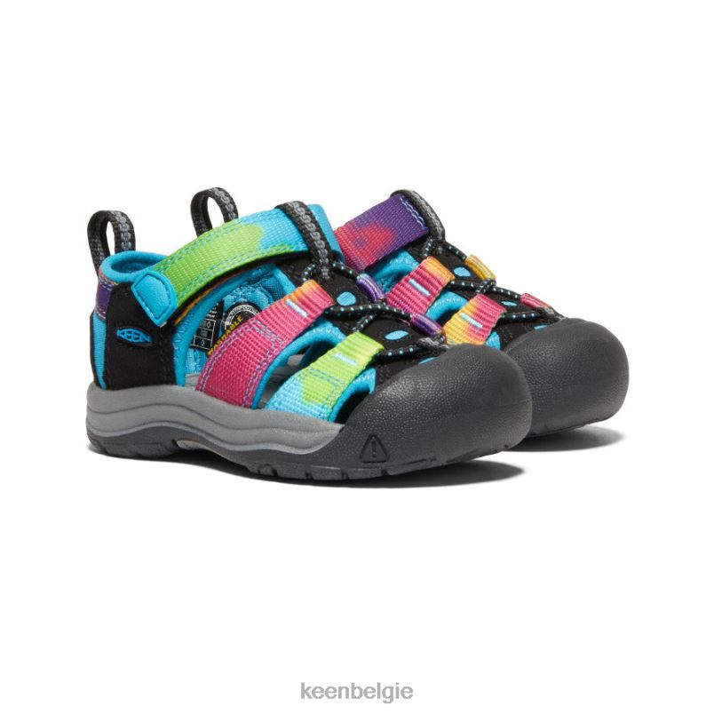 peuters nieuwpoort h2 regenboog tie-dye KEEN schoenen DPX8V826