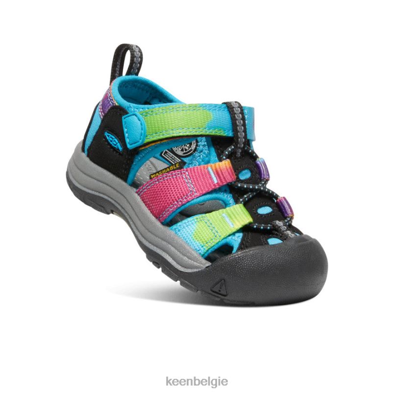 peuters nieuwpoort h2 regenboog tie-dye KEEN schoenen DPX8V826