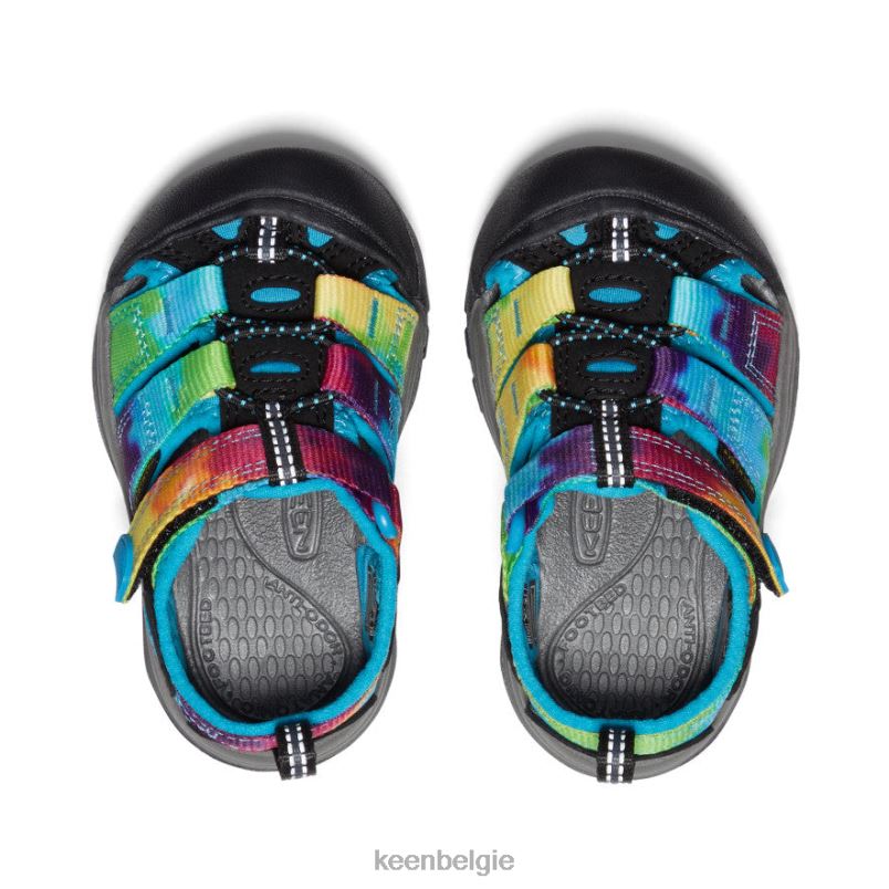 peuters nieuwpoort h2 regenboog tie-dye KEEN schoenen DPX8V826