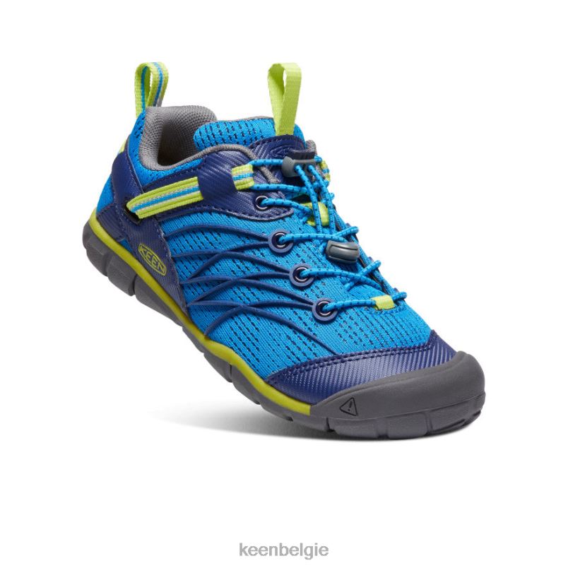 Grote kinderen Chandler cnx briljante blauw/blauwe diepten KEEN schoenen DPX8V893