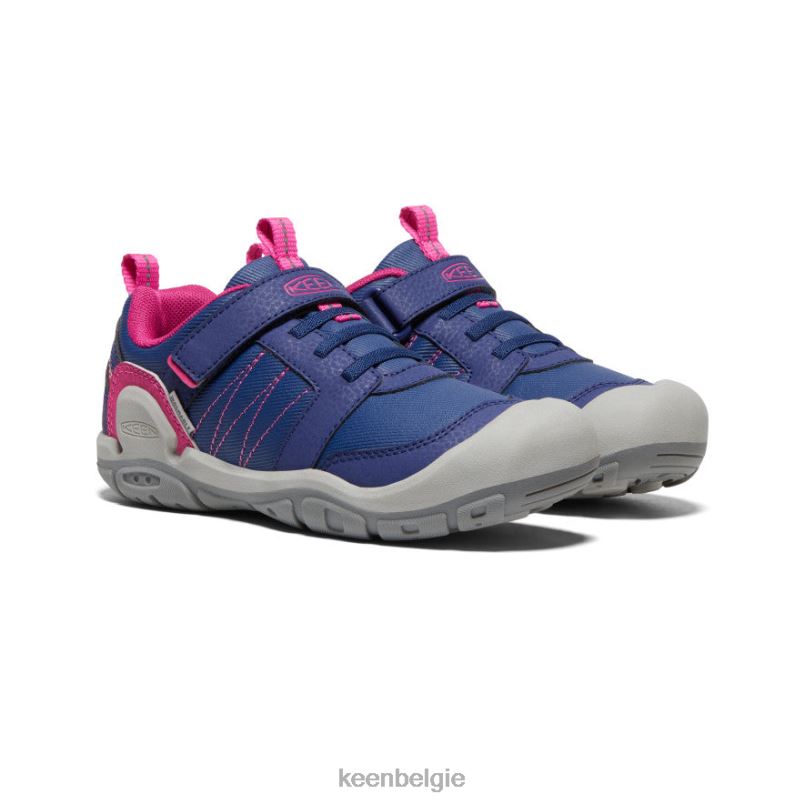 Grote kinderen knotch piek sneaker blauwe diepten/roze pauw KEEN schoenen DPX8V975