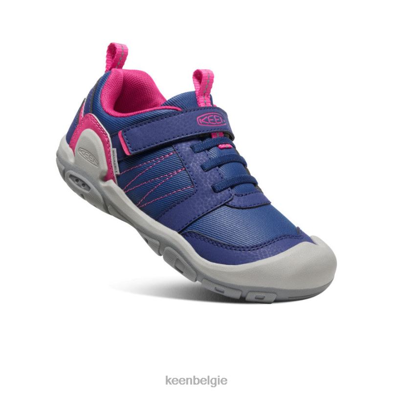 Grote kinderen knotch piek sneaker blauwe diepten/roze pauw KEEN schoenen DPX8V975