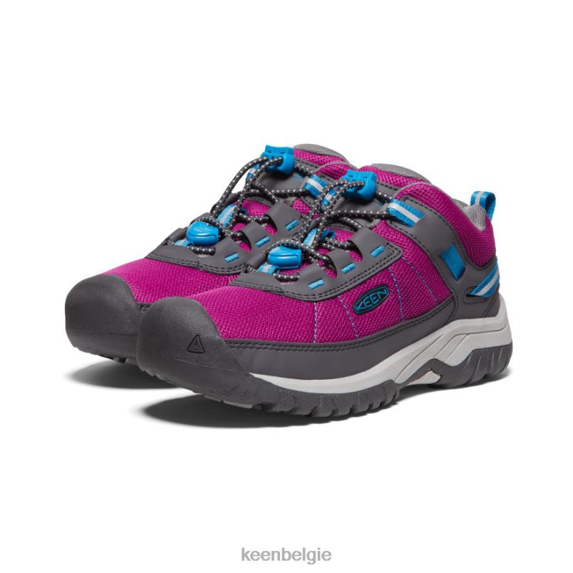 Grote kinderen targhee sportventilatieschoen festival fuchsia/magneet KEEN schoenen DPX8V870