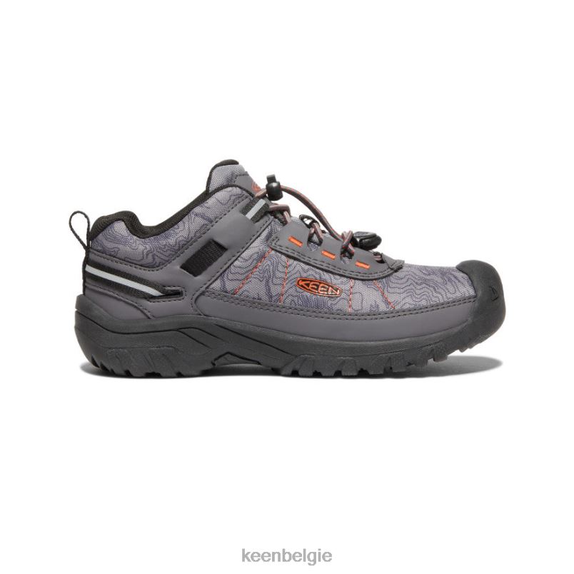 Grote kinderen targhee sportventilatieschoen magneet/scharlaken ibis KEEN schoenen DPX8V867
