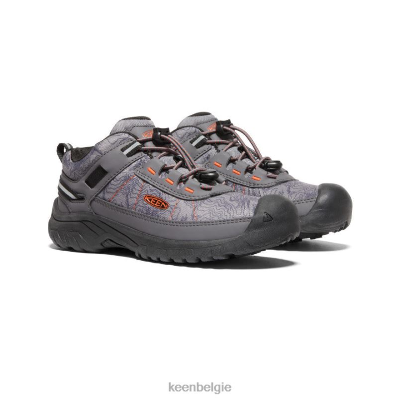 Grote kinderen targhee sportventilatieschoen magneet/scharlaken ibis KEEN schoenen DPX8V867