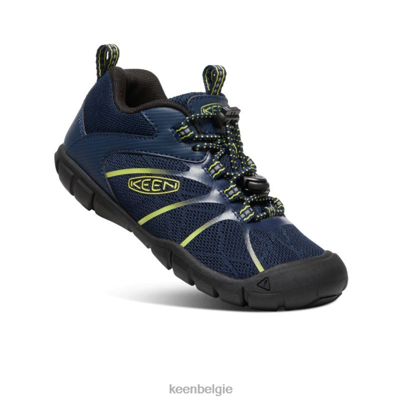 kleine kinderen chandler 2 cnx-sneaker zwarte iris/teunisbloem KEEN schoenen DPX8V904