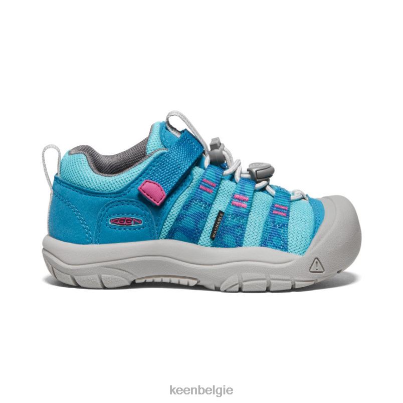 kleine kinderen nieuwpoort h2sho fjordblauw/festivalfuchsia KEEN schoenen DPX8V928