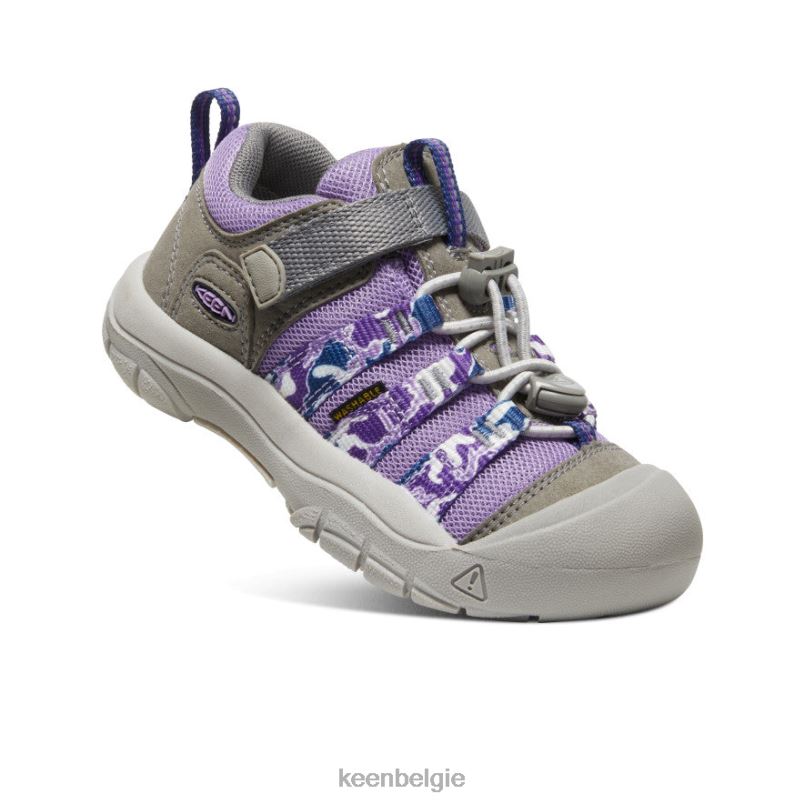 kleine kinderen nieuwpoort h2sho krijtviolet/motregen KEEN schoenen DPX8V925