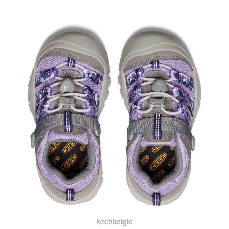 kleine kinderen nieuwpoort h2sho krijtviolet/motregen KEEN schoenen DPX8V925