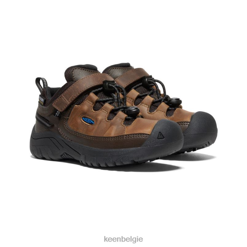 kleine kinderen targhee waterdichte schoen koffieboon/bizon KEEN schoenen DPX8V911