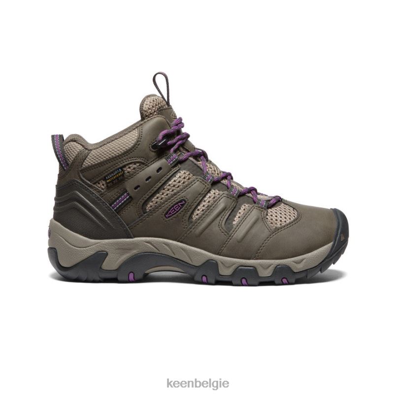 vrouwen Koven waterdichte laars Bungeekoord/hout violet KEEN schoenen DPX8V596