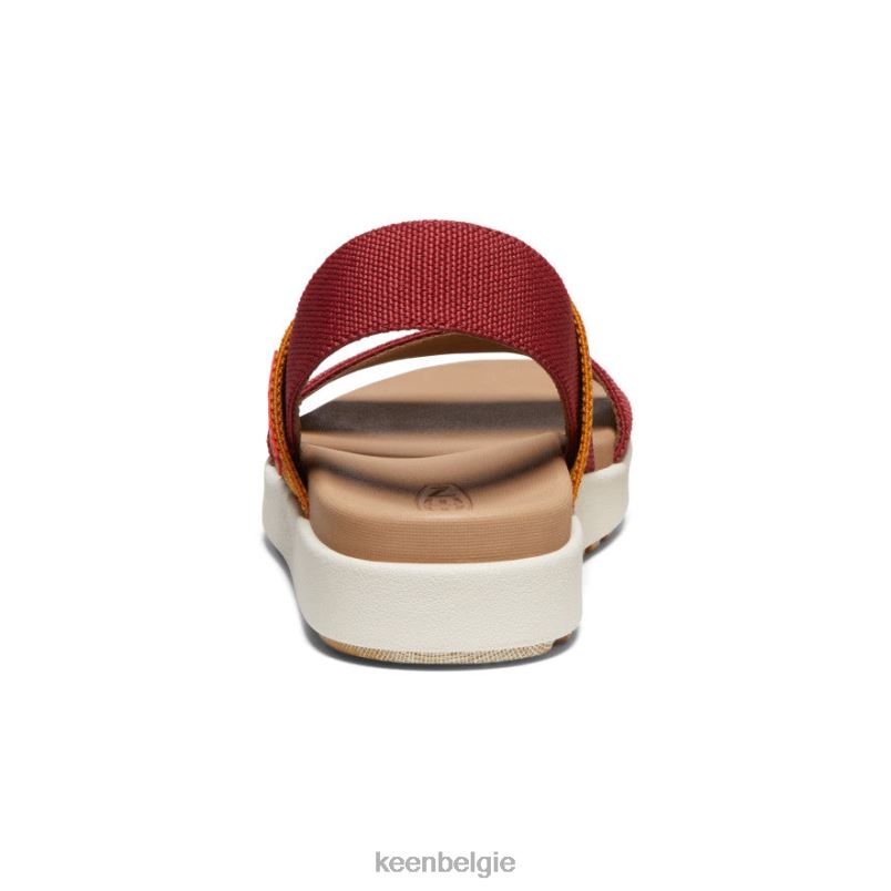 vrouwen Elle sandaal met band merlot/berk KEEN schoenen DPX8V416