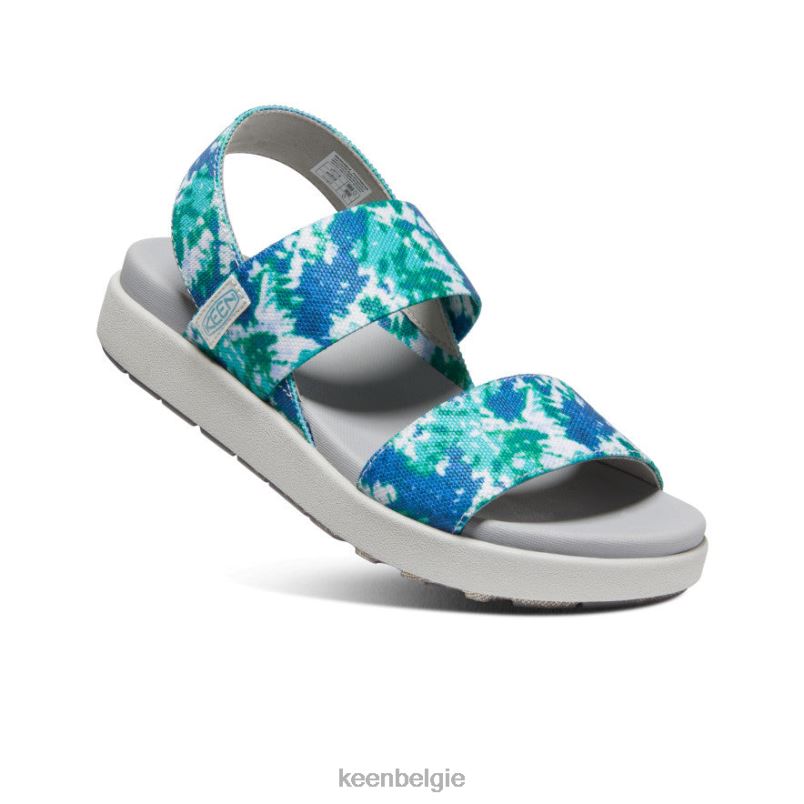 vrouwen Elle sandaal met band porselein/tie-dye KEEN schoenen DPX8V422