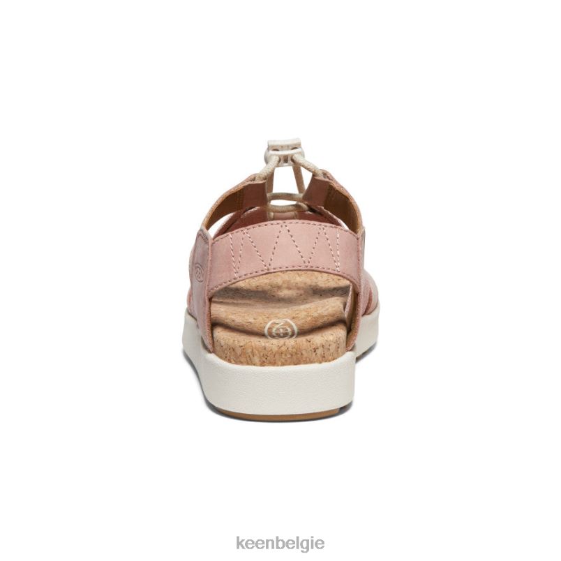 vrouwen Elle sandaal met gemengde bandjes reekalf/berk KEEN schoenen DPX8V425