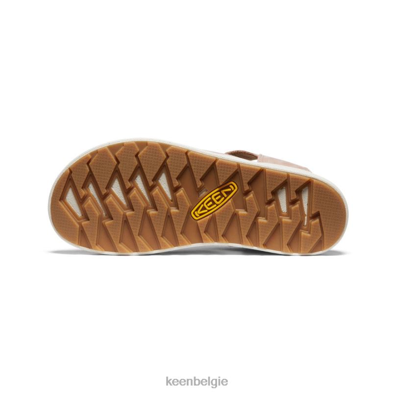 vrouwen Elle sandaal met gemengde bandjes reekalf/berk KEEN schoenen DPX8V425