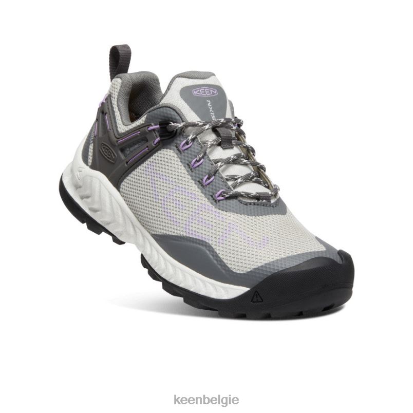 vrouwen Nxis evo waterdichte schoen staalgrijs/engels lavendel KEEN schoenen DPX8V475