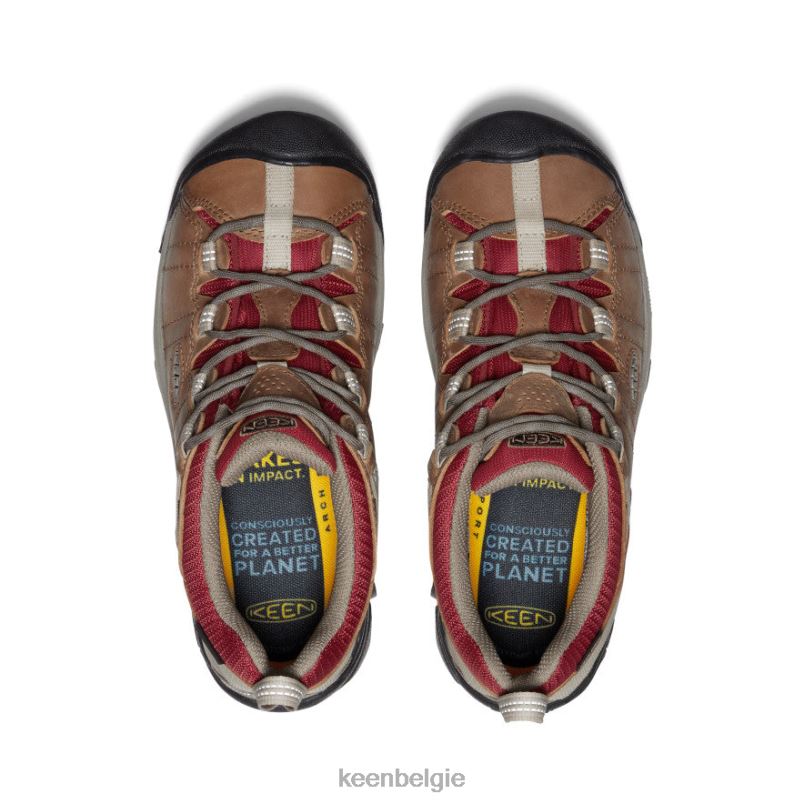 vrouwen targhee ii waterdicht safari/merlot KEEN schoenen DPX8V543