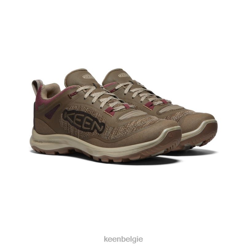 vrouwen terradora flex waterdichte schoen kantine/windsor wijn KEEN schoenen DPX8V603