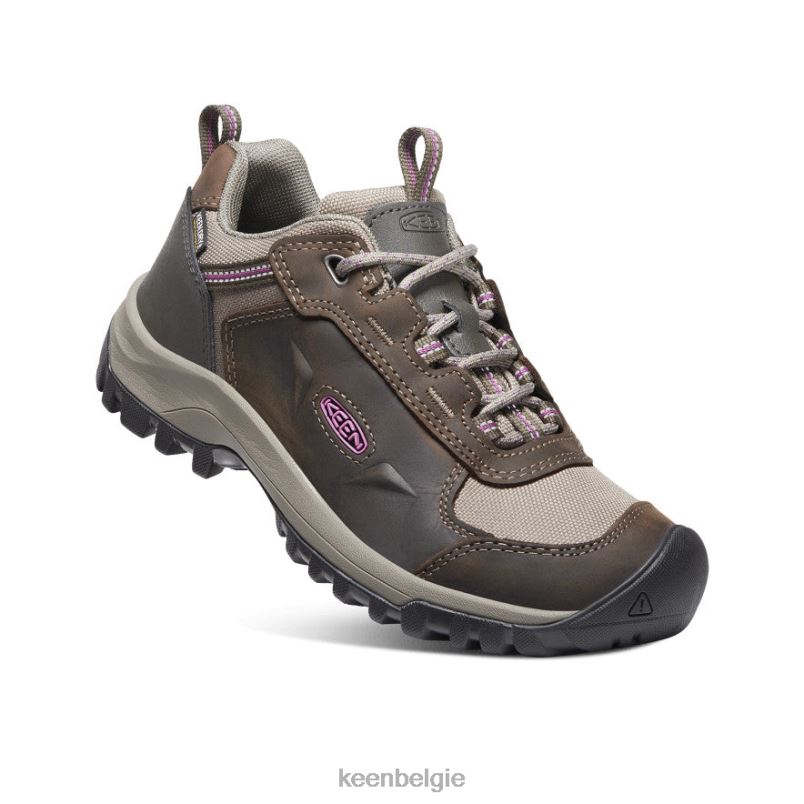 vrouwen wastafel rand waterdichte schoen kantine/hout violet KEEN schoenen DPX8V690