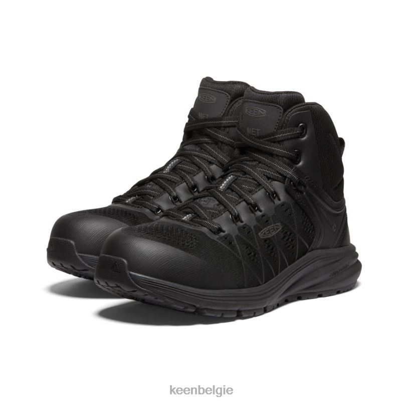 vrouwen vista energy mid int met (koolstofvezel neus) zwarte raaf KEEN schoenen DPX8V452